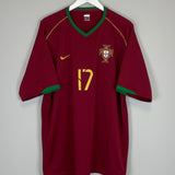 2006/08 PORTUGAL C.RONALDO #17 HOME SHIRT (XXL) NIKE