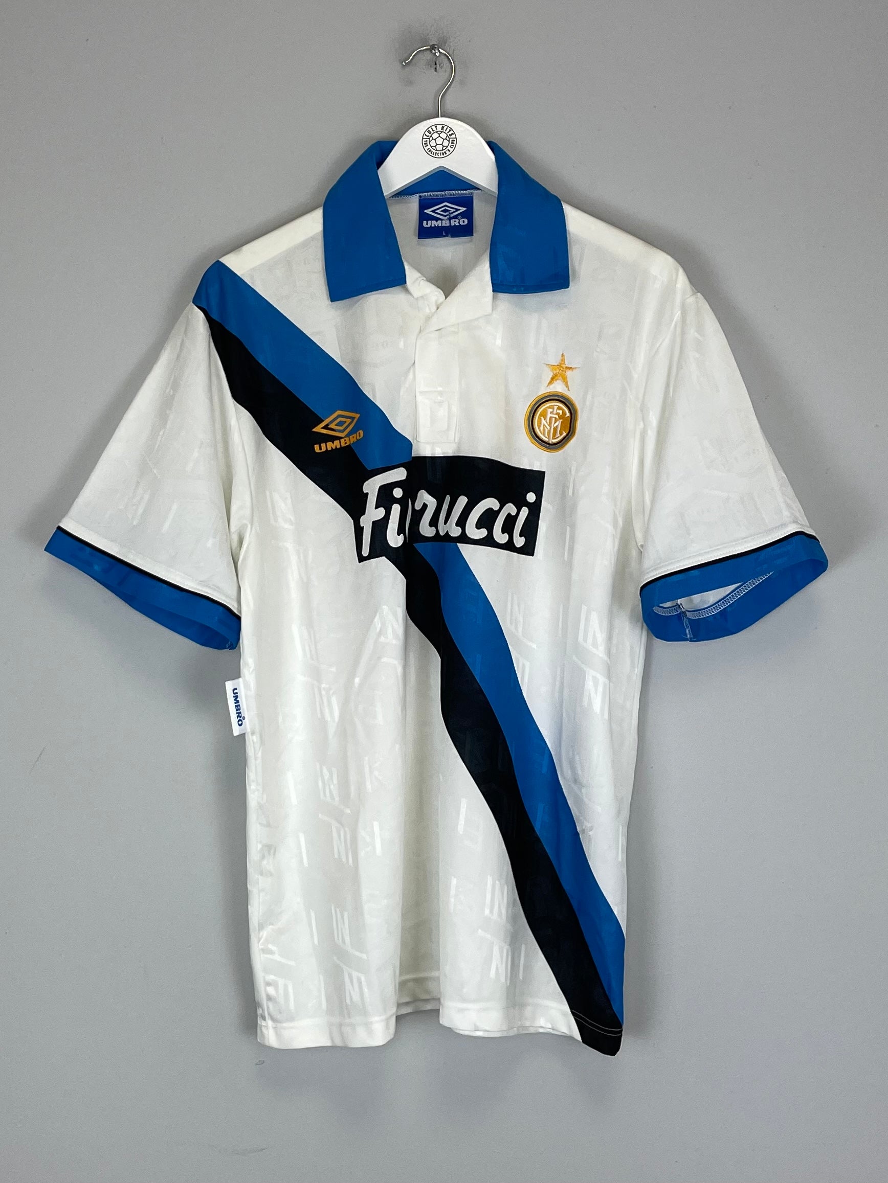 1993/94 INTER MILAN AWAY SHIRT (L) UMBRO