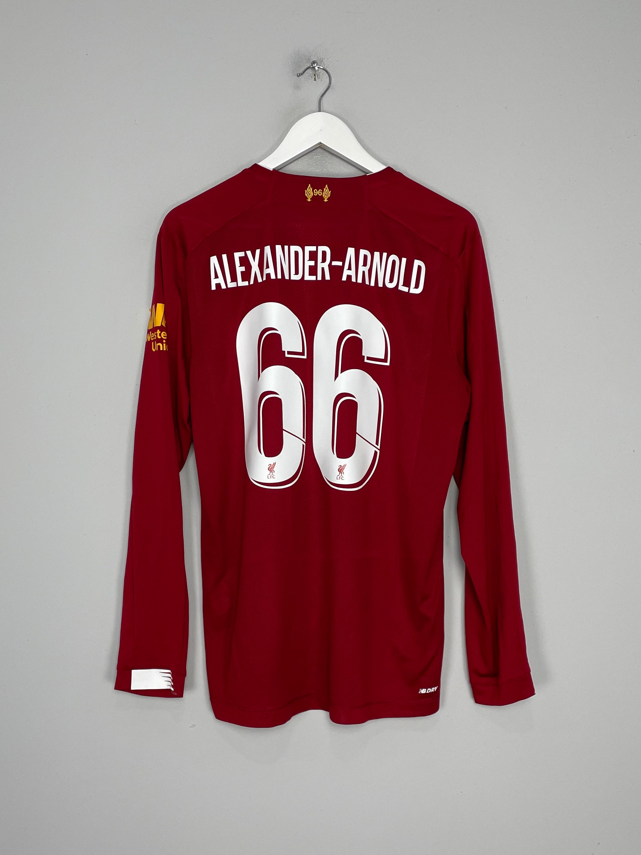 2019/20 LIVERPOOL ALEXANDER ARNOLD #66 L/S HOME SHIRT (L) NEW BALANCE