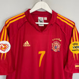 2004/06 SPAIN RAUL #7 HOME SHIRT (XL) ADIDAS