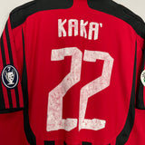 2007/08 AC MILAN KAKA #22 C/L HOME SHIRT (L) ADIDAS