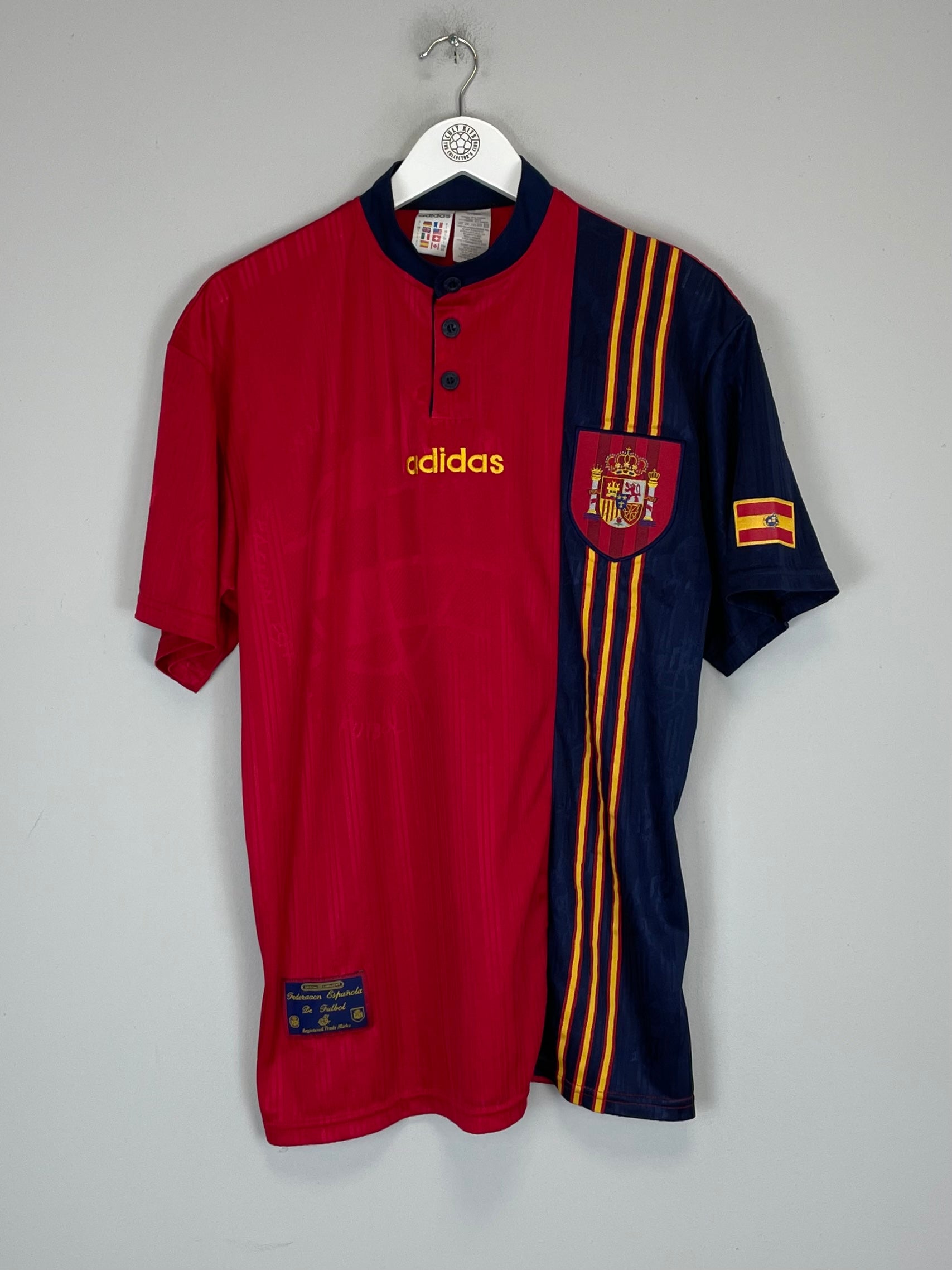 1996/98 SPAIN HOME SHIRT (L) ADIDAS