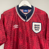 1994/95 ENGLAND AWAY SHIRT (L) UMBRO