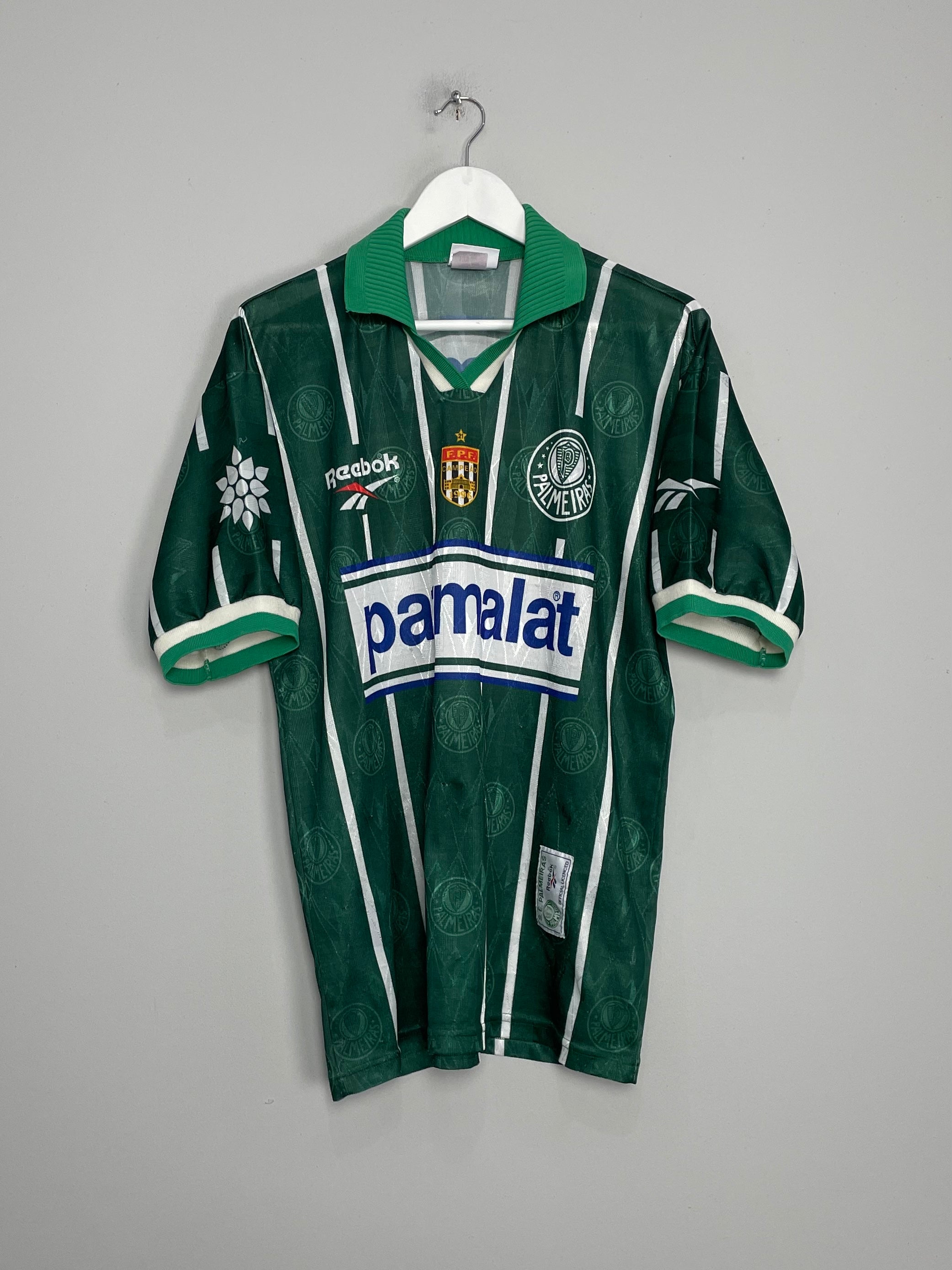 1996/97 PALMEIRAS #10 HOME SHIRT (M) REEBOK