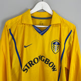 2000/02 LEEDS UNITED KEWELL #10 L/S AWAY SHIRT (L) NIKE