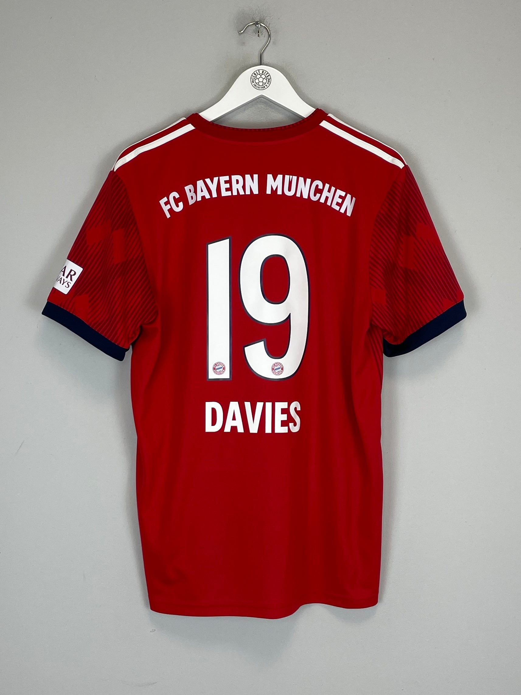 2018/19 BAYERN MUNICH DAVIES #19 HOME SHIRT (L) ADIDAS