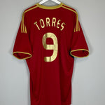 2009 SPAIN TORRES #9 CONFEDERATIONS CUP SHIRT (XXL) ADIDAS