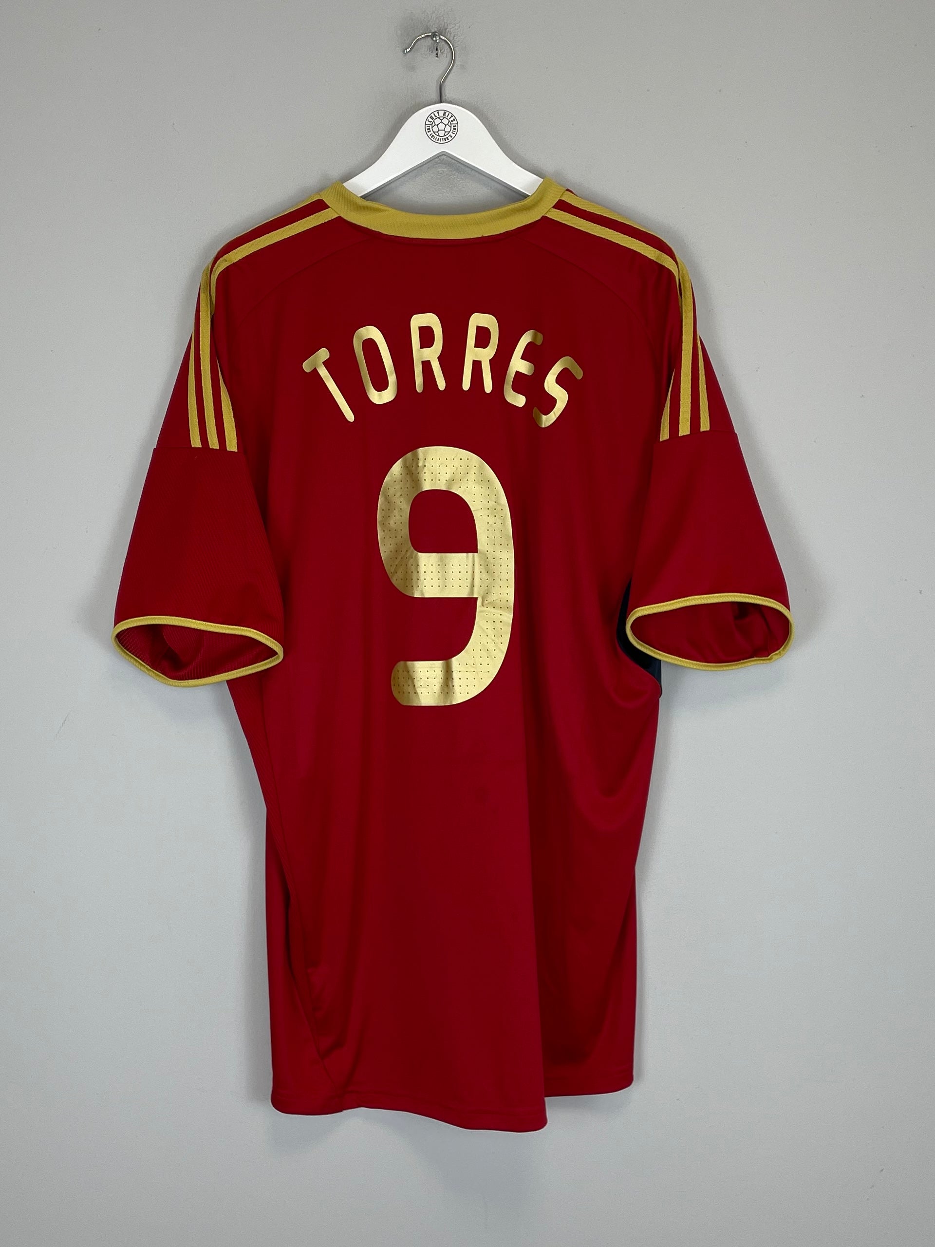 2009 SPAIN TORRES #9 CONFEDERATIONS CUP SHIRT (XXL) ADIDAS