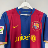 2007/08 BARCELONA RONALDINHO #10 HOME SHIRT (L) NIKE