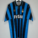 1991/92 INTER MILAN HOME SHIRT (XL) UMBRO