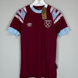 2022/23 WEST HAM * BNWT* HOME SHIRT (S) UMBRO