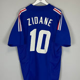 2002/04 FRANCE ZIDANE #10 HOME SHIRT (XL) ADIDAS