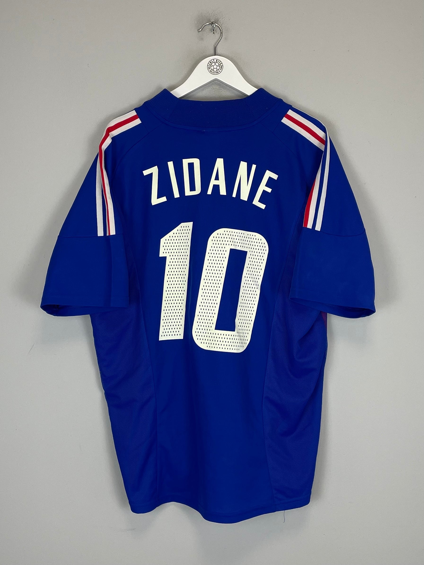 2002/04 FRANCE ZIDANE #10 HOME SHIRT (XL) ADIDAS