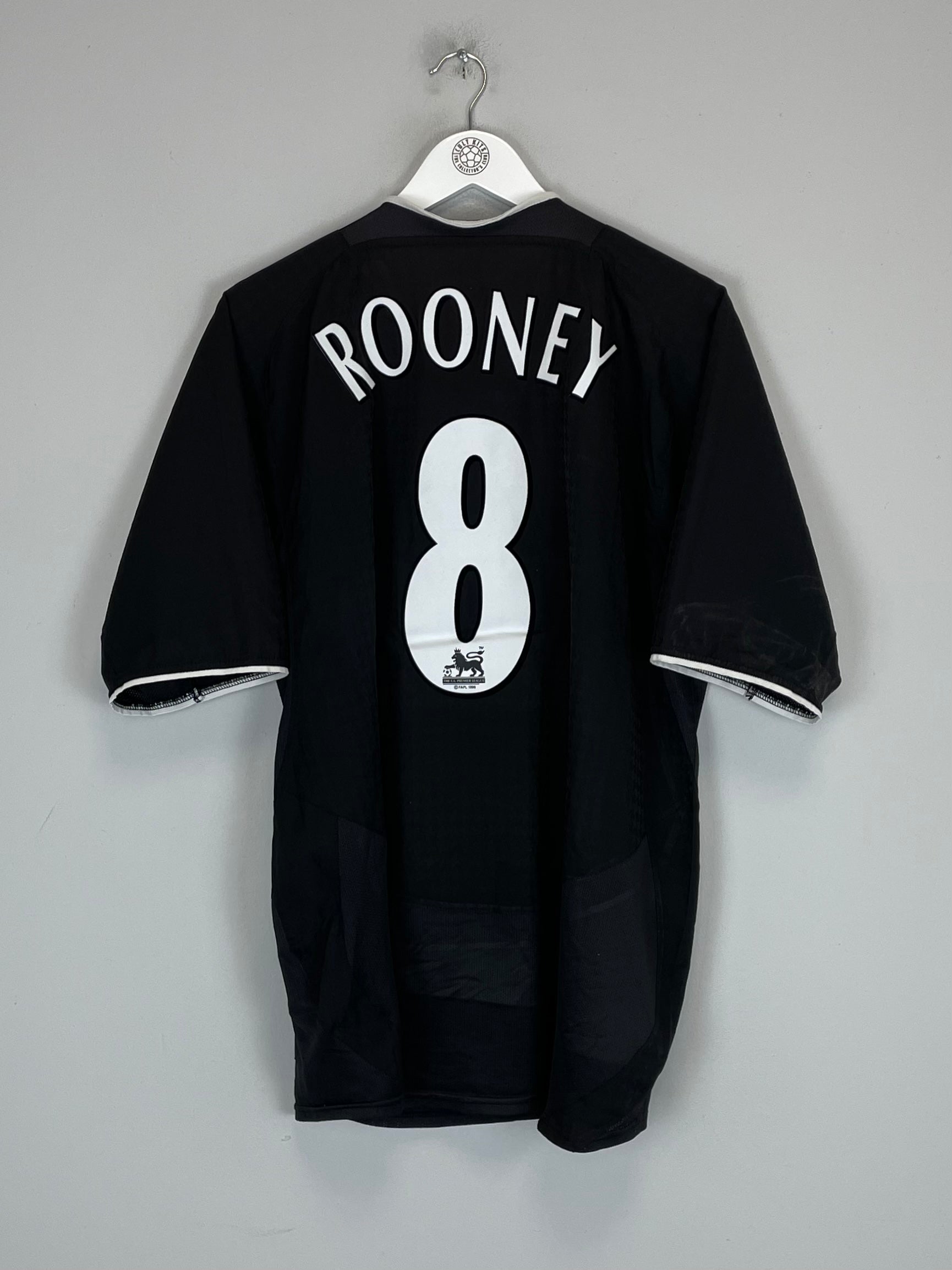 2003/05 MANCHESTER UNITED ROONEY #8 AWAY SHIRT (L) NIKE