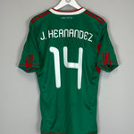 2010/11 MEXICO J.HERNANDEZ #14 HOME SHIRT (M) ADIDAS