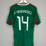 2010/11 MEXICO J.HERNANDEZ #14 HOME SHIRT (M) ADIDAS