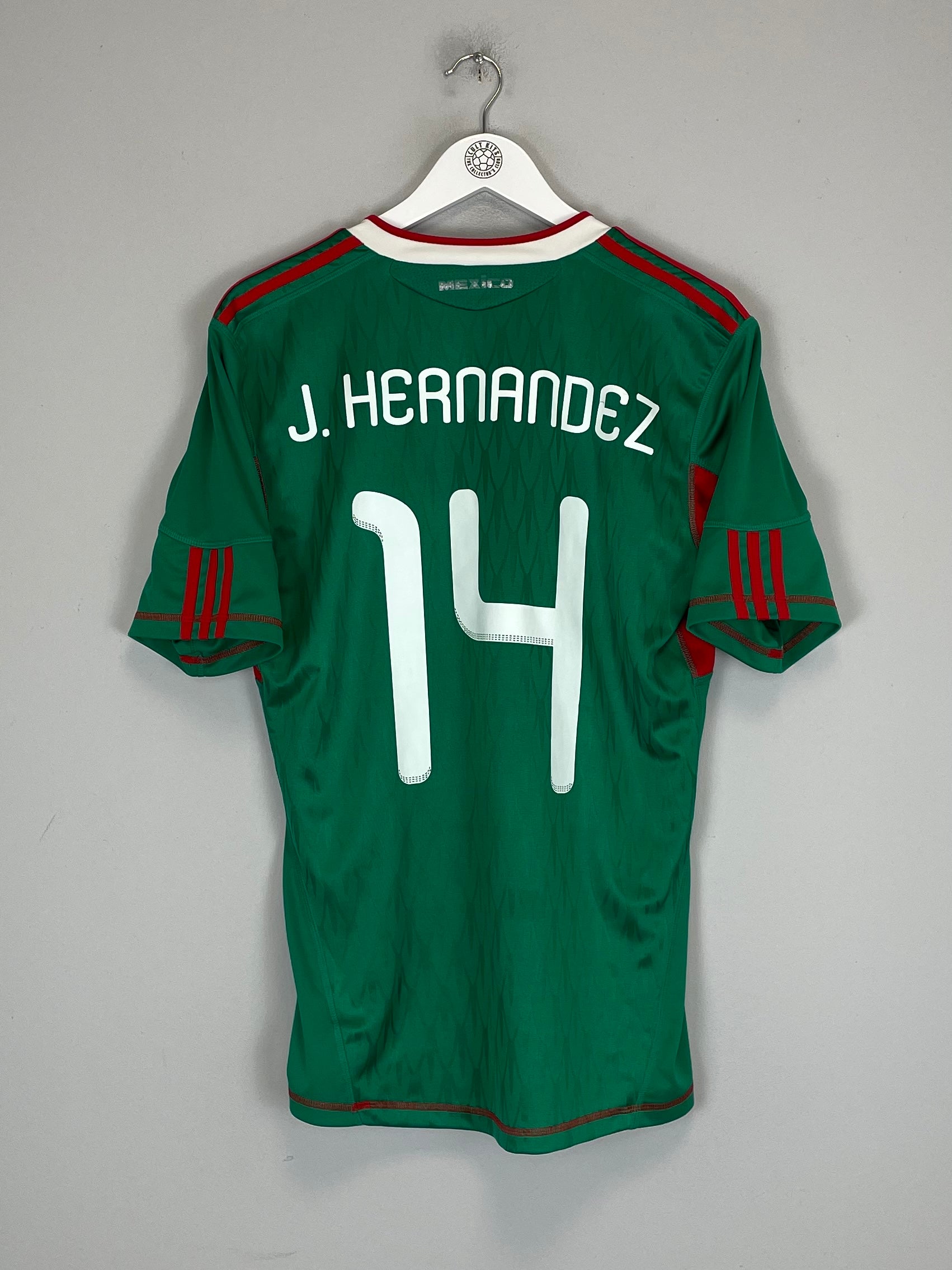 2010/11 MEXICO J.HERNANDEZ #14 HOME SHIRT (M) ADIDAS