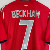 2004/06 ENGLAND BECKHAM #7 AWAY SHIRT (XL) UMBRO