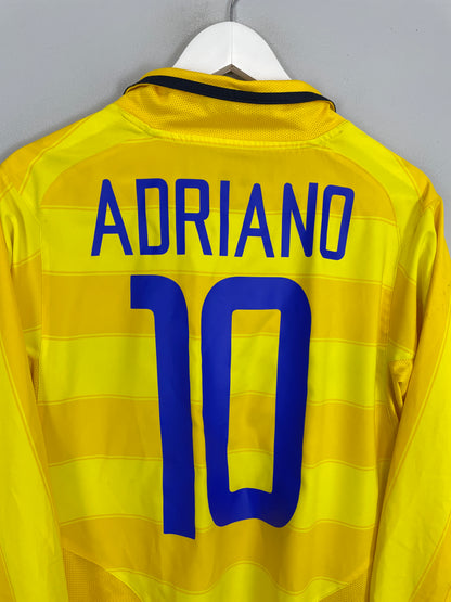 2003/04 INTER MILAN ADRIANO #10 L/S AWAY SHIRT (S) NIKE