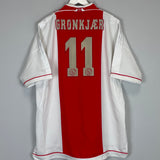 1999/00 AJAX GRONKJAER #11 HOME SHIRT (XXL) UMBRO