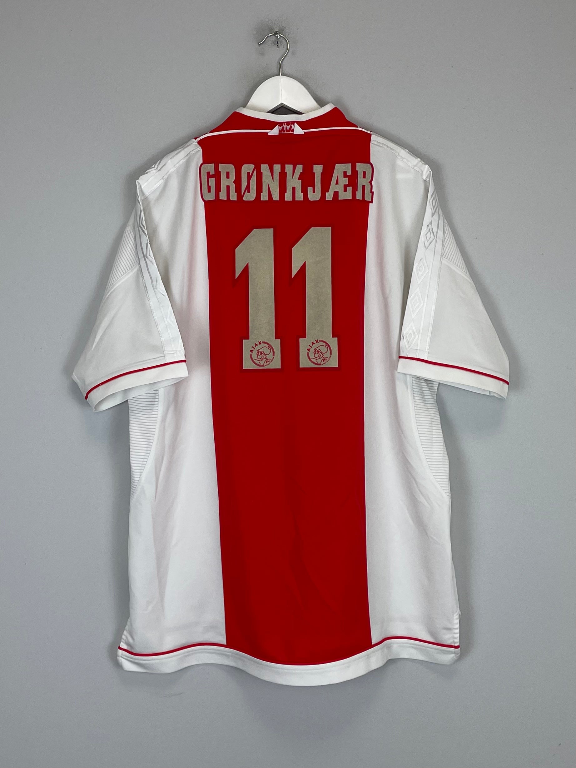 1999/00 AJAX GRONKJAER #11 HOME SHIRT (XXL) UMBRO