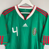 2010 MEXICO R.MARQUEZ #4 HOME SHIRT (L) ADIDAS