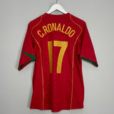 2004/06 PORTUGAL C.RONALDO #17 HOME SHIRT (L) NIKE