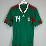 2010/11 MEXICO J.HERNANDEZ #14 HOME SHIRT (M) ADIDAS