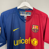 2008/09 BARCELONA HENRY #14 HOME SHIRT (L) NIKE