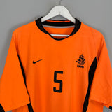 2002/04 NETHERLANDS ZENDEN #8 HOME SHIRT (L) NIKE