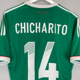 2011/13 MEXICO CHICHARITO #14 HOME SHIRT (M) ADIDAS