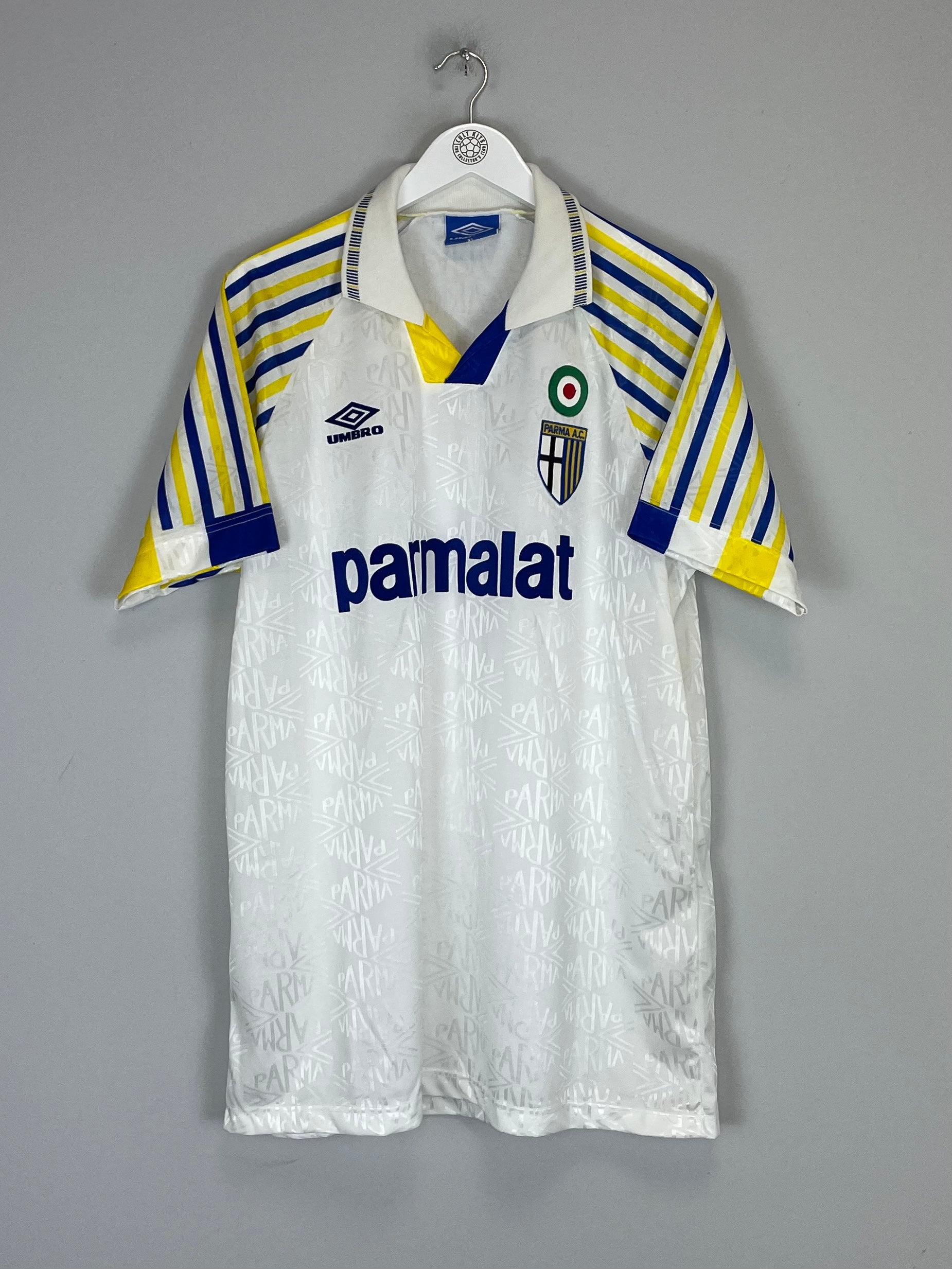 1991/93 PARMA HOME SHIRT (XL) UMBRO