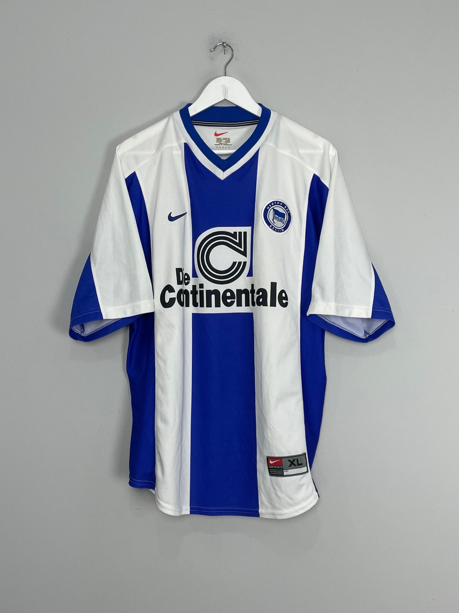 1998/00 HERTHA BERLIN HOME SHIRT (XL) NIKE