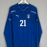 2010/12 ITALY PIRLO #21 L/S HOME SHIRT (L) PUMA