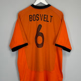 2000/02 NETHERLANDS BOSVELT #6 HOME SHIRT (XL) NIKE