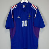 2002/04 FRANCE ZIDANE #10 HOME SHIRT (XL) ADIDAS