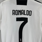 2018/19 JUVENTUS RONALDO #7 HOME SHIRT (M) ADIDAS