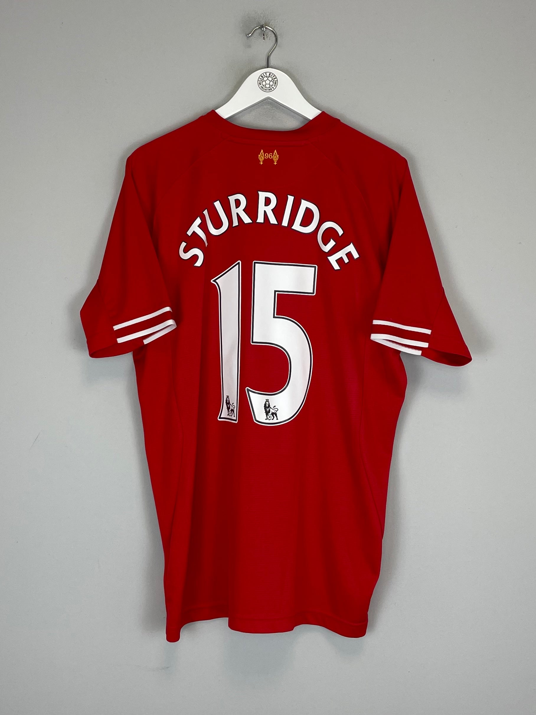 2013/14 LIVERPOOL STURRIDGE #15 HOME SHIRT (XL) WARRIOR