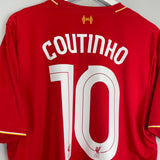 2015/16 LIVERPOOL COUTINHO #10 HOME SHIRT (XL) NEW BALANCE