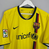 2008/10 BARCELONA MESSI #10 AWAY SHIRT (XL) NIKE