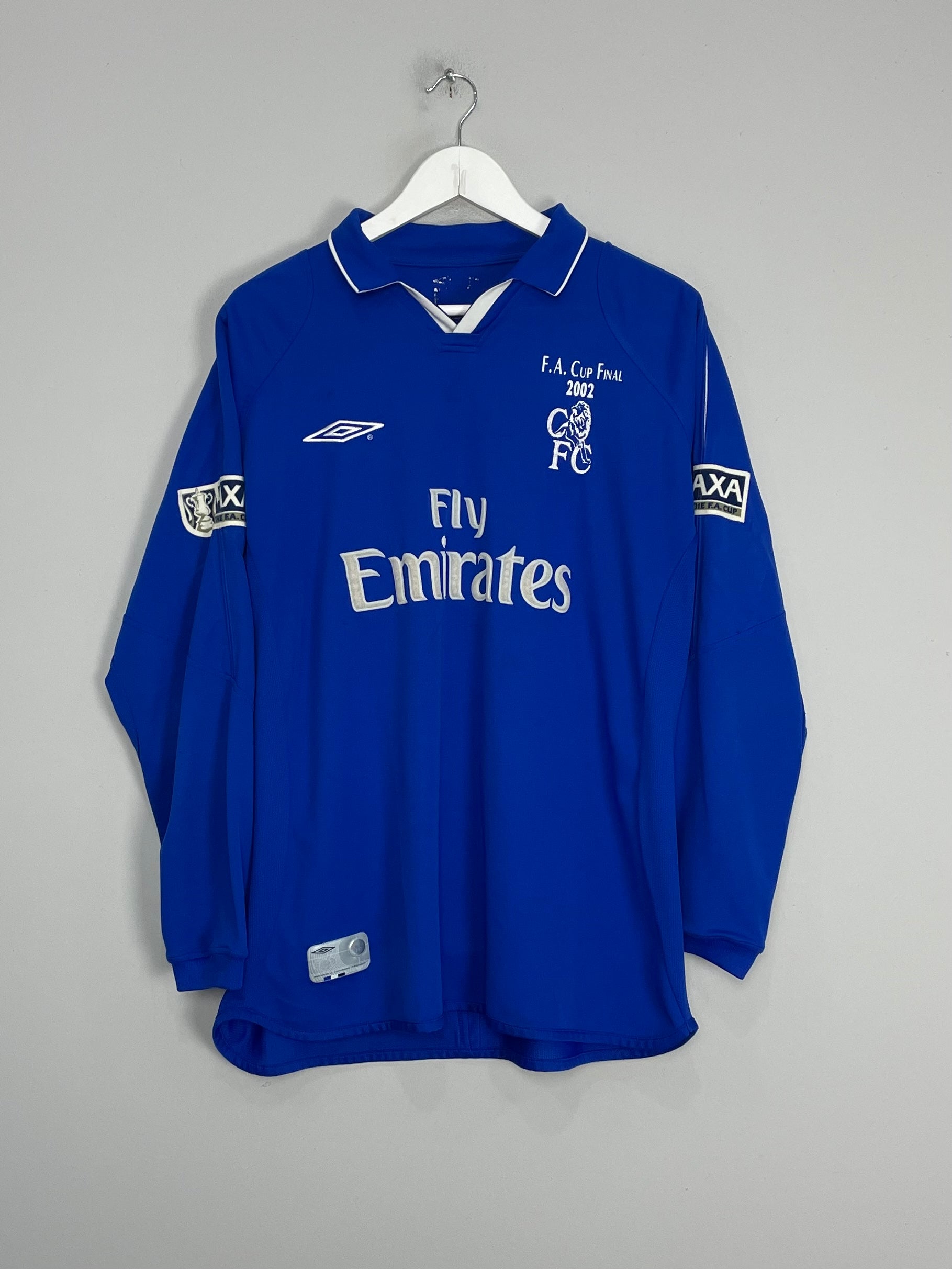 CULT KITS - 2001/03 CHELSEA LAMPARD #8 L/S *FA CUP FINAL* HOME