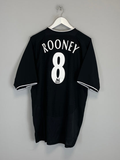 2003/05 MANCHESTER UNITED ROONEY #8 AWAY SHIRT (XL) NIKE