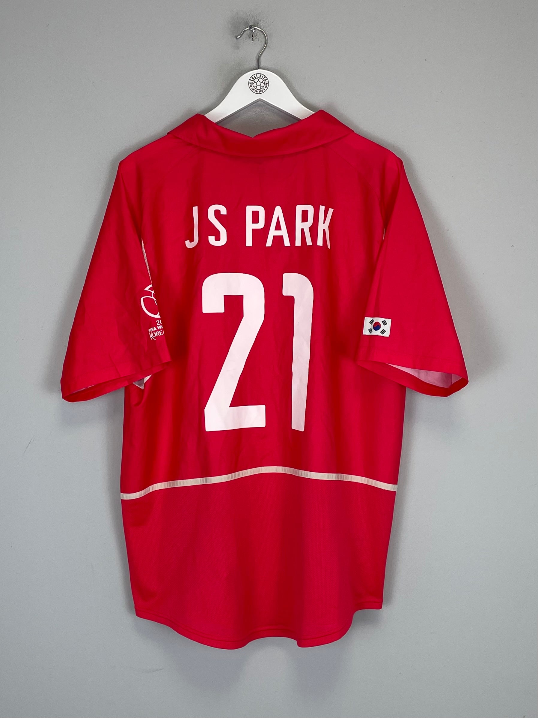 2002/04 SOUTH KOREA JS PARK #21 HOME SHIRT (XL) NIKE