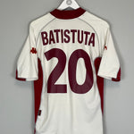 2001/02 ROMA BATISTUTA #20 AWAY SHIRT (L) KAPPA