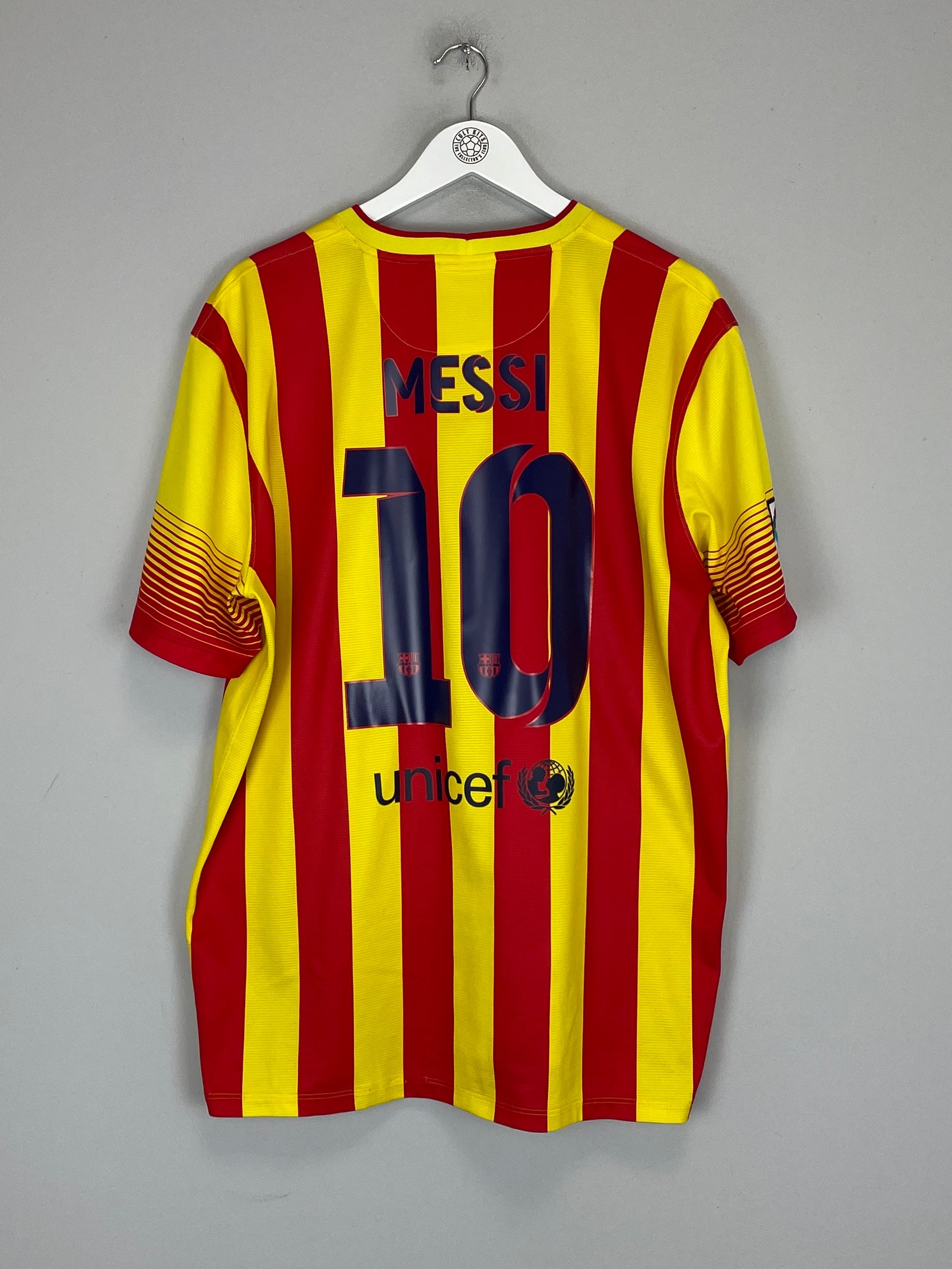 2013/15 BARCELONA MESSI #10 AWAY SHIRT (XL) NIKE