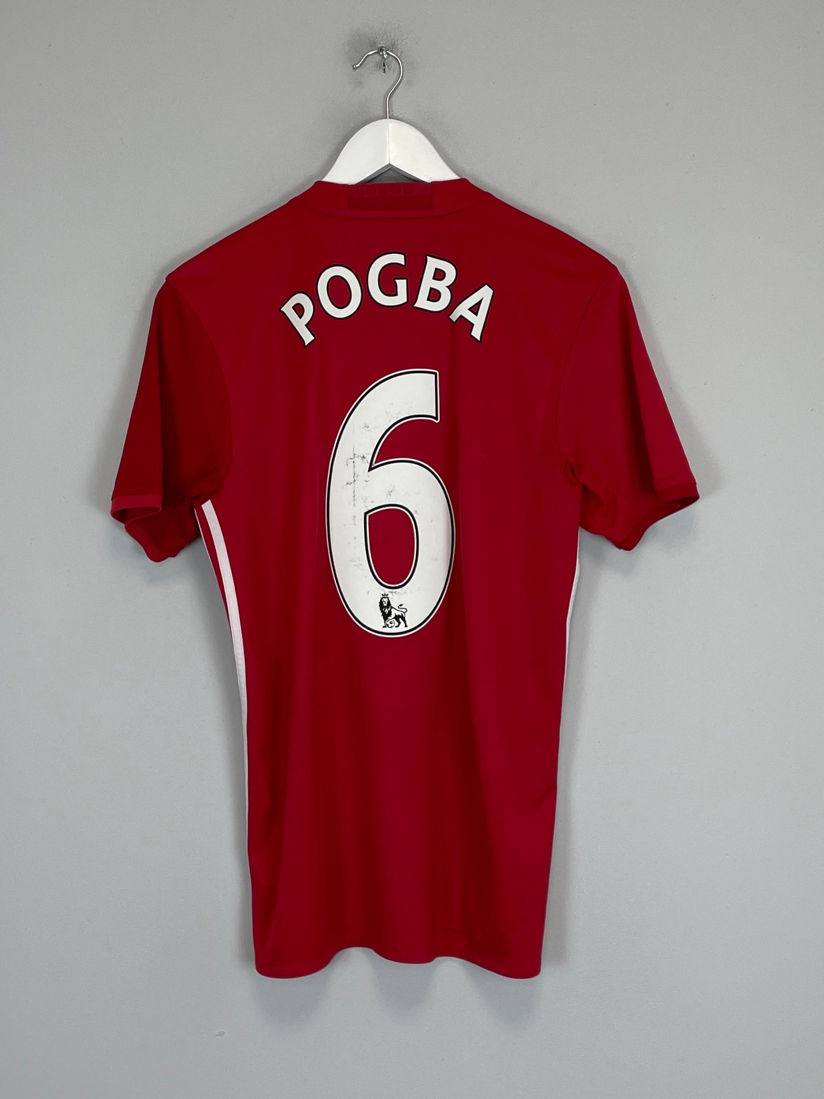 2016/17 MANCHESTER UNITED POGBA #6 HOME SHIRT (S) ADIDAS