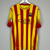 2013/15 BARCELONA MESSI #10 AWAY SHIRT (XL) NIKE