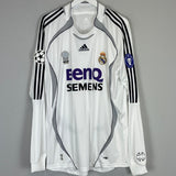 2006/07 REAL MADRID RAUL #7 L/S C/L HOME SHIRT (XL) ADIDAS