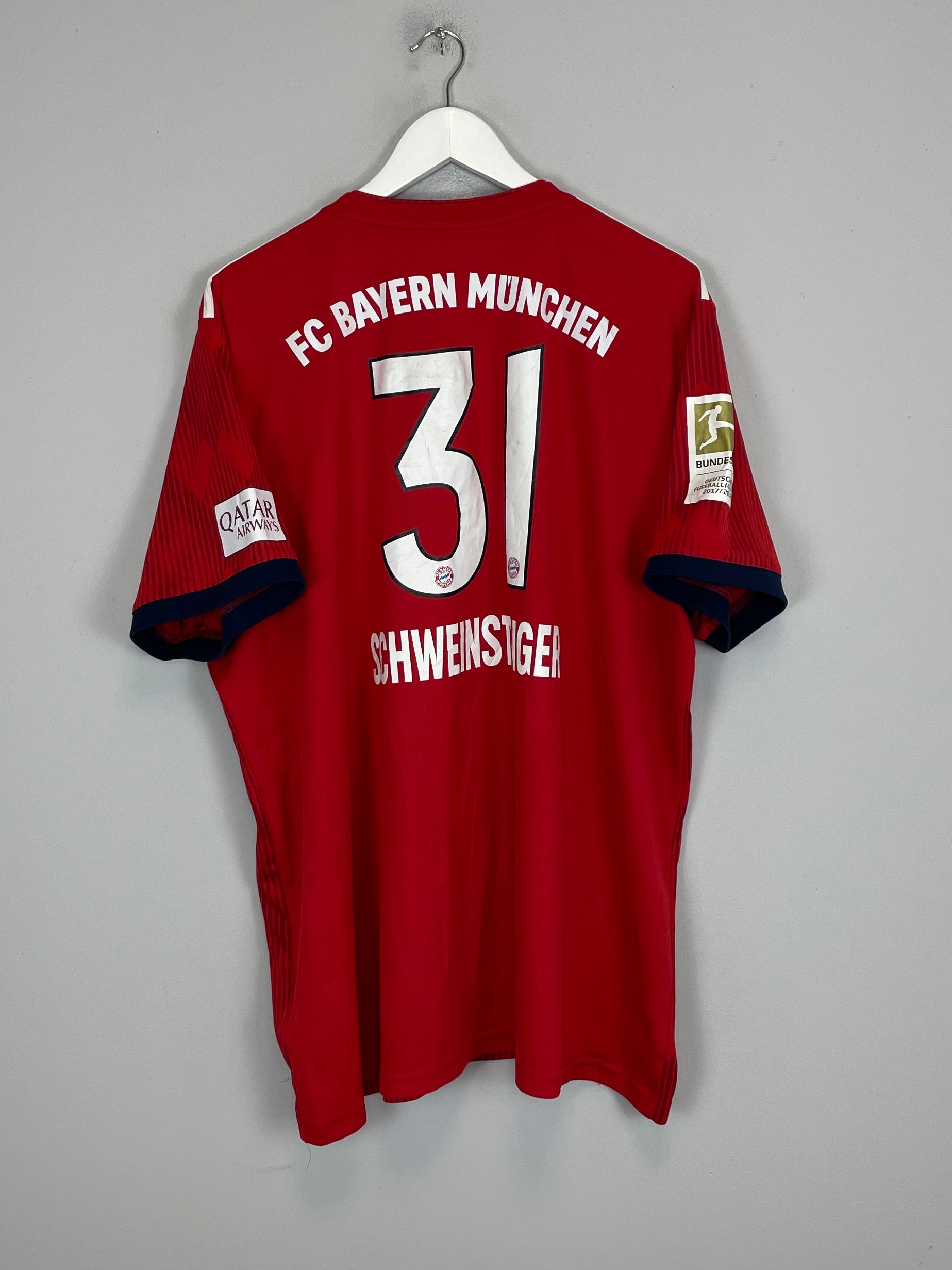 2018/19 BAYERN MUNICH SCHWEINSTEIGER #31 HOME SHIRT (XXL) ADIDAS