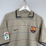 2003/05 BARCELONA MARQUEZ #4 AWAY SHIRT (M) NIKE